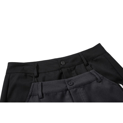 Retro Double Waist Wide Leg Scimitar Pants - Thrashink