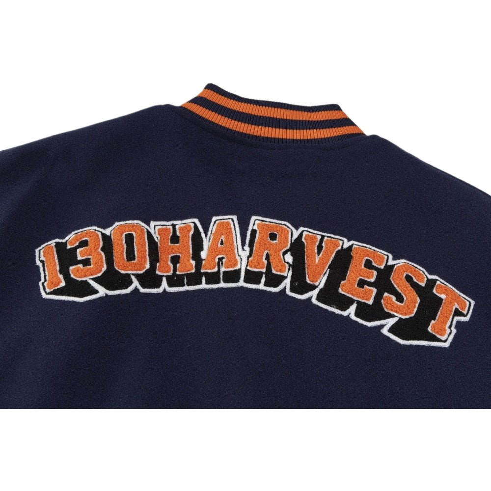 Retro Embroidered Varsity Jacket - Thrashink