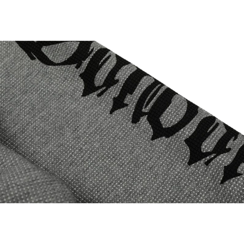 Retro Gothic Print Zip - up Hoodie - Thrashink