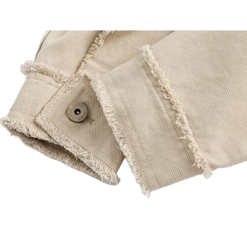 Retro Ink - colored Patchwork Denim Jacket - Thrashink