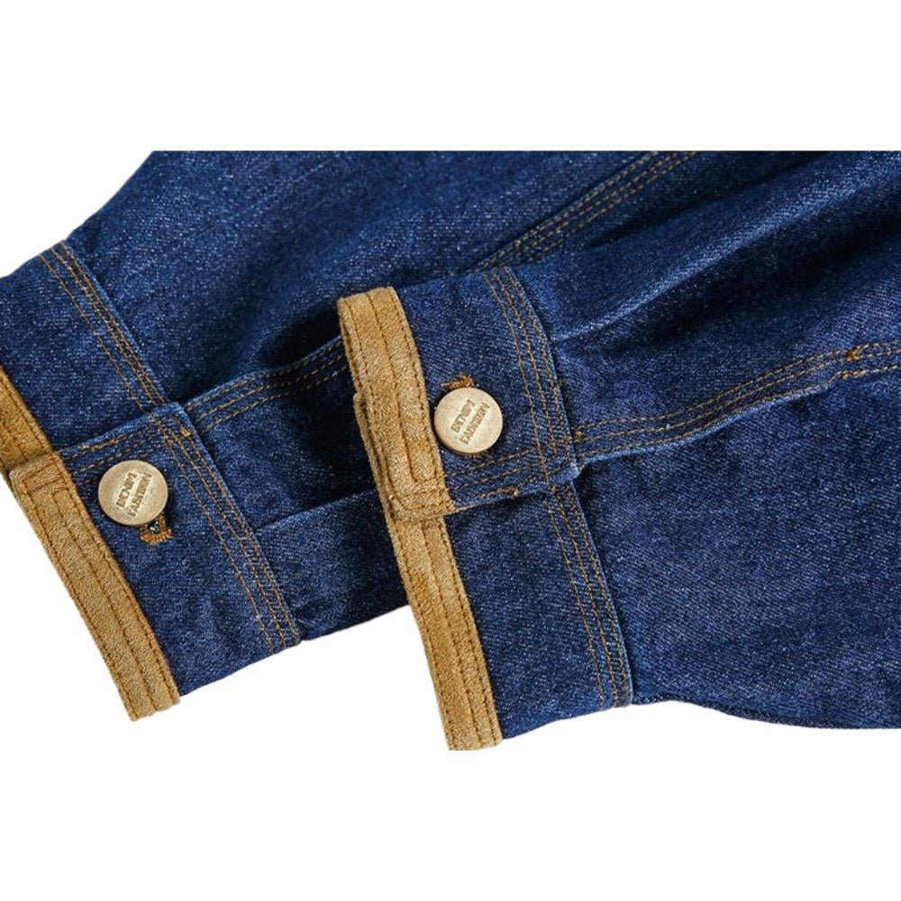 Retro Multi - pocket Denim Jacket - Thrashink