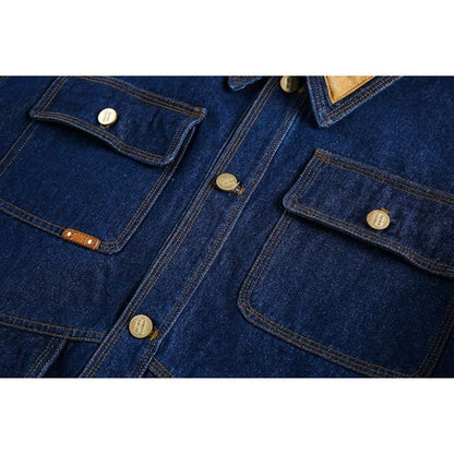 Retro Multi - pocket Denim Jacket - Thrashink