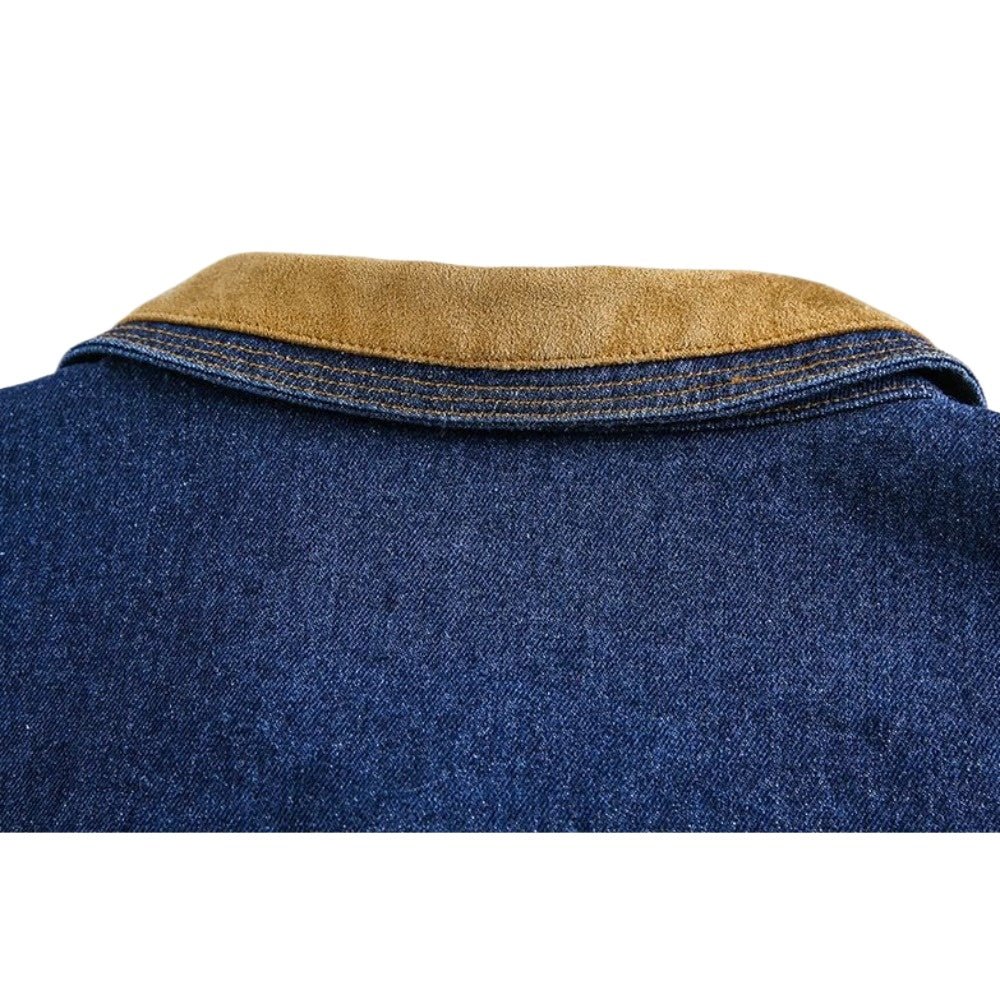 Retro Multi - pocket Denim Jacket - Thrashink