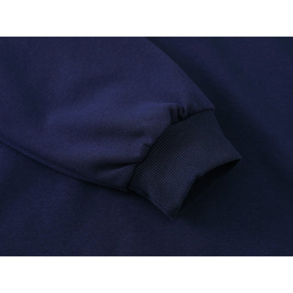 Retro Preppy Plaid Double - Collar Sweatshirt - Thrashink