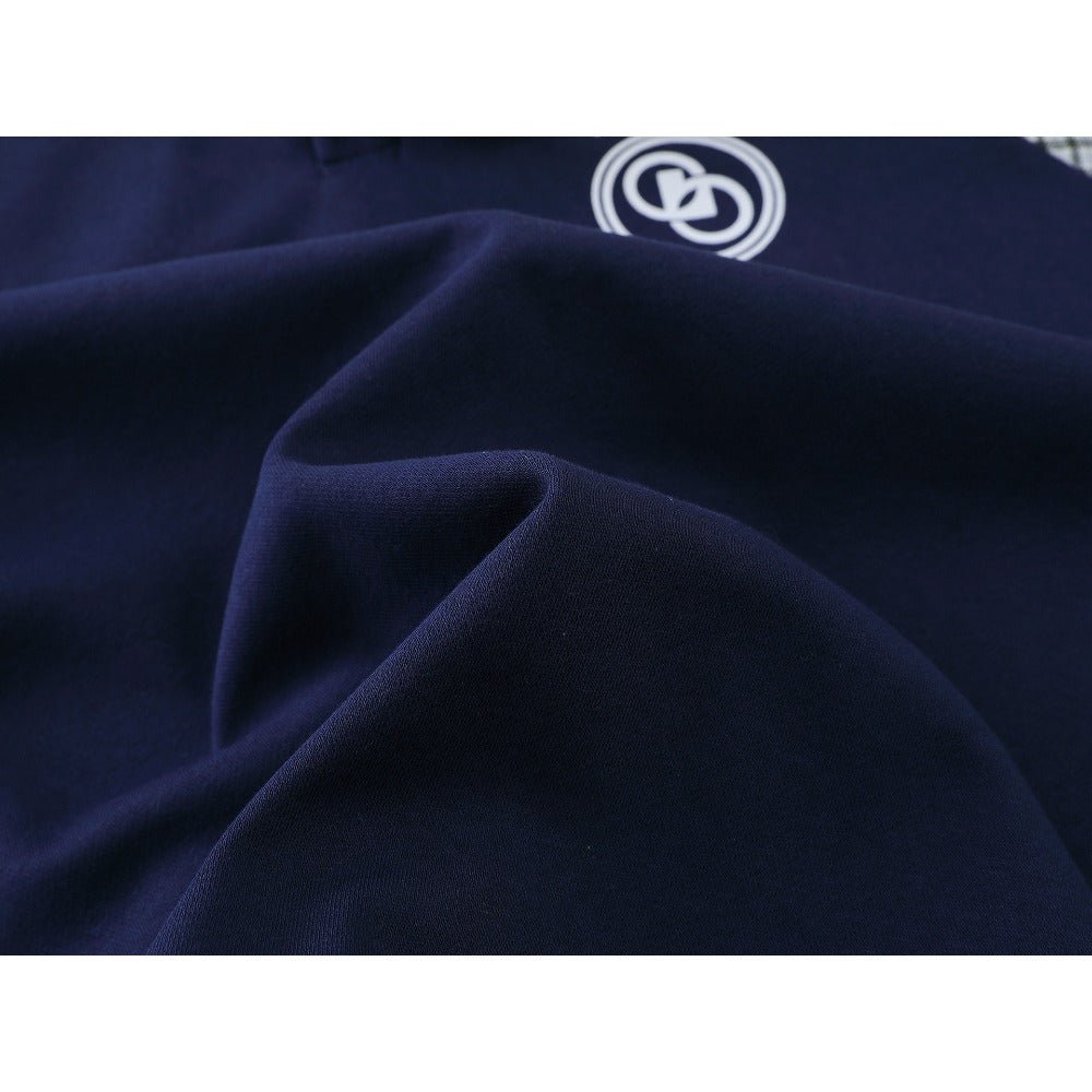 Retro Preppy Plaid Double - Collar Sweatshirt - Thrashink