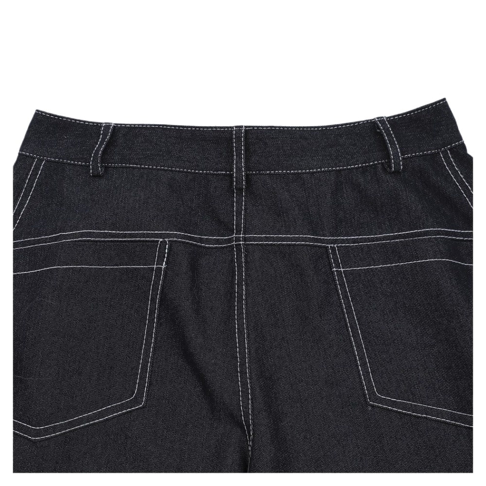 Retro Silhouette Wide - leg Jeans - Thrashink