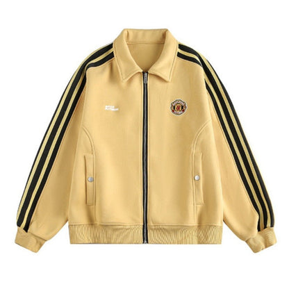 Retro Stripe Track Jacket - Thrashink