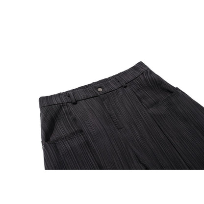 Retro Striped Curved Knife Casual Pants - Thrashink