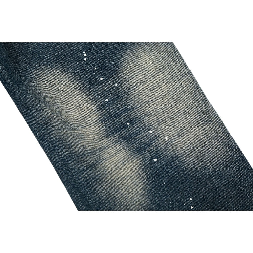 Retro Washed Paint Splattered Jeans - Thrashink