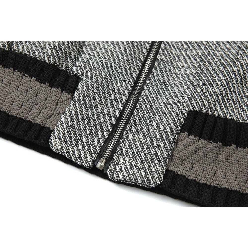 Retro Woven Lapel Jacket - Thrashink