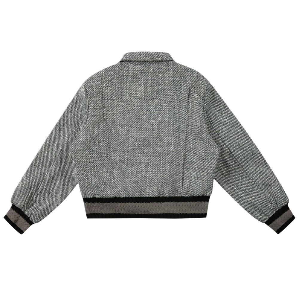 Retro Woven Lapel Jacket - Thrashink