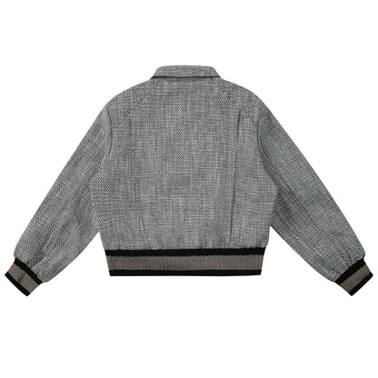 Retro Woven Lapel Jacket - Thrashink