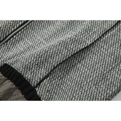 Retro Woven Lapel Jacket - Thrashink