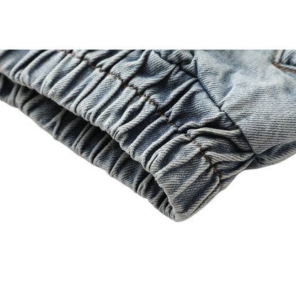 Reverse - split Washed Denim Jacket - Thrashink