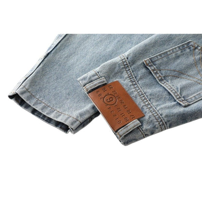 Reverse - split Washed Denim Jacket - Thrashink