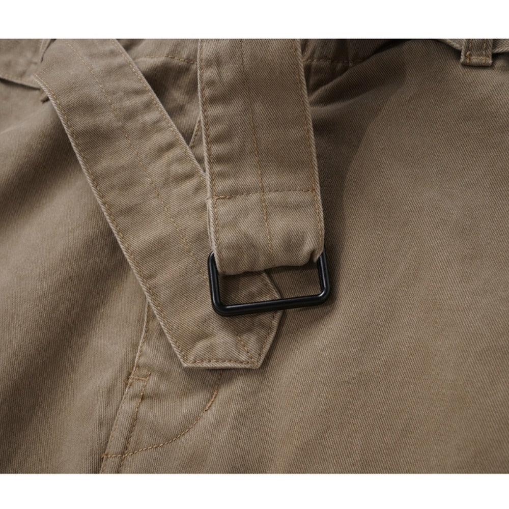 Ribbon Washed Casual Trousers - Thrashink