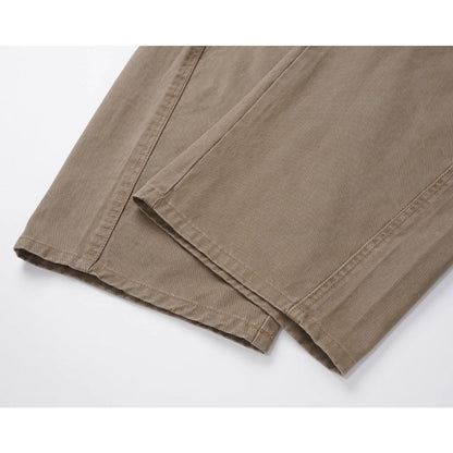 Ribbon Washed Casual Trousers - Thrashink
