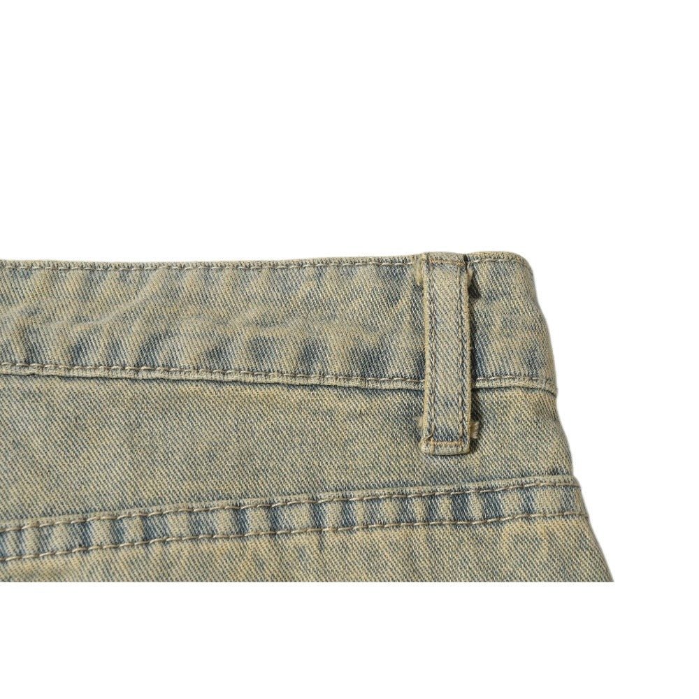 Ripped Leopard Jeans - Thrashink