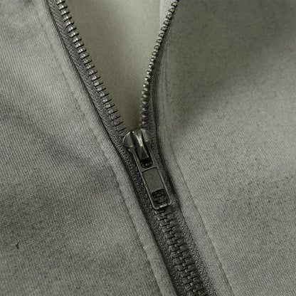 Riveted Washed Hooded Jacket - Thrashink