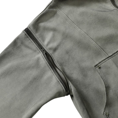 Riveted Washed Hooded Jacket - Thrashink