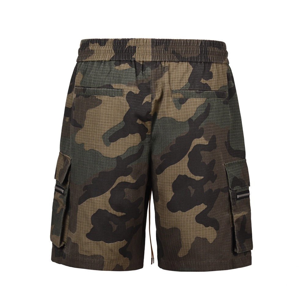 RO Washed Camo Cargo Shorts - Thrashink