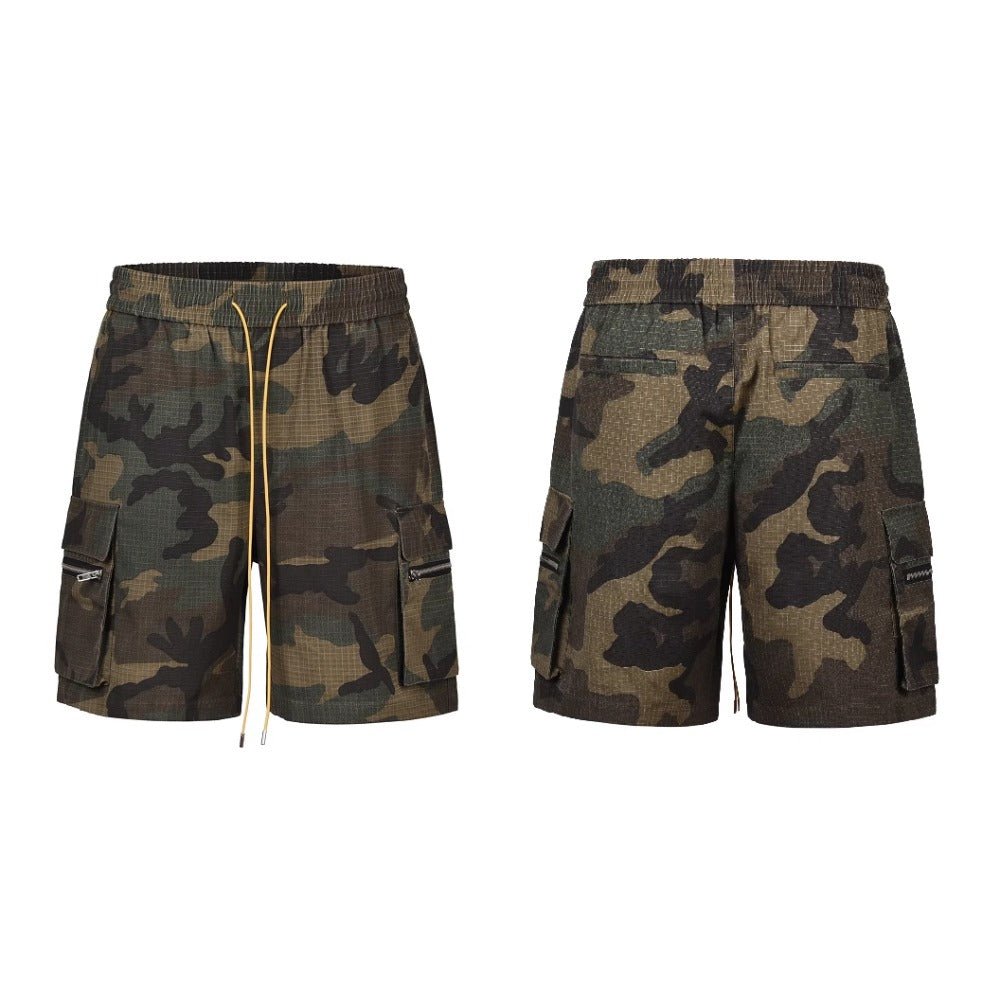 RO Washed Camo Cargo Shorts - Thrashink