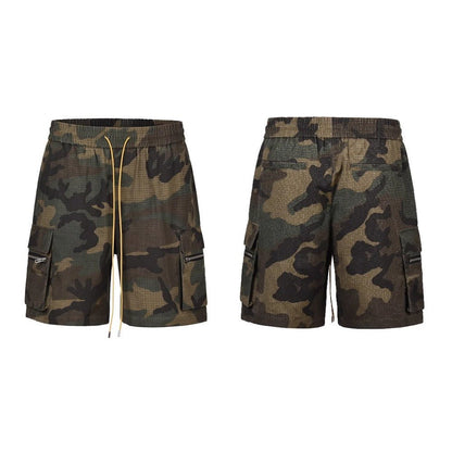 RO Washed Camo Cargo Shorts - Thrashink