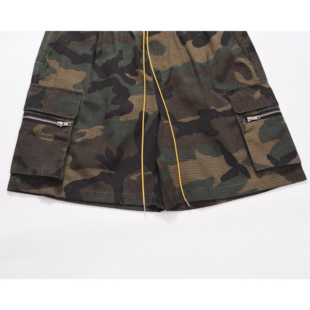 RO Washed Camo Cargo Shorts - Thrashink
