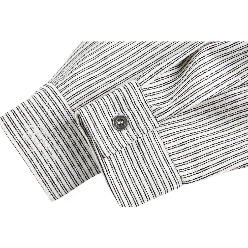 Rocker Print Stripe Shirt - Thrashink