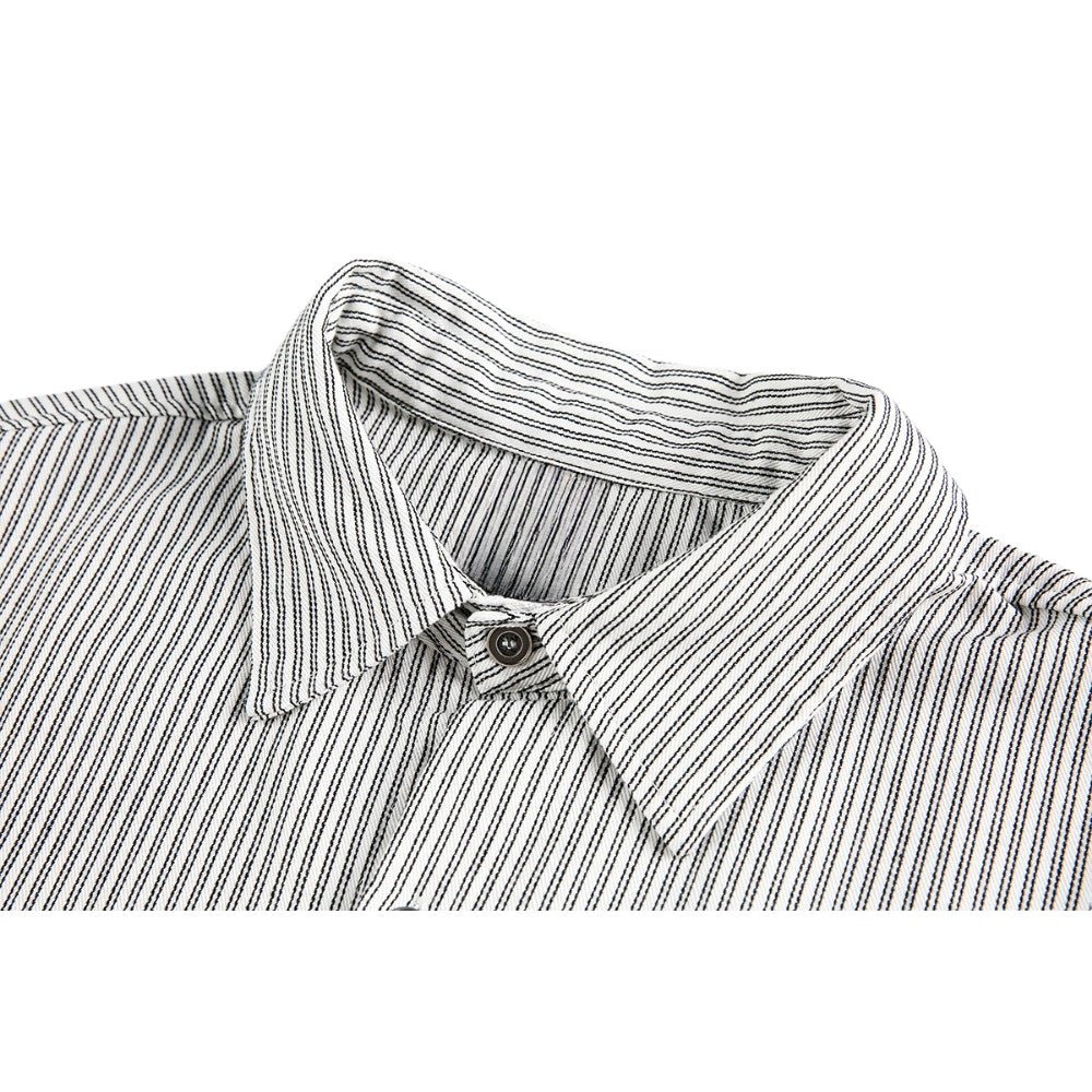 Rocker Print Stripe Shirt - Thrashink