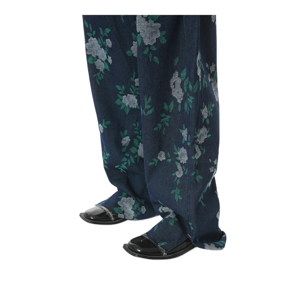 Romantic Garden Flower Patterned Jeans - Thrashink