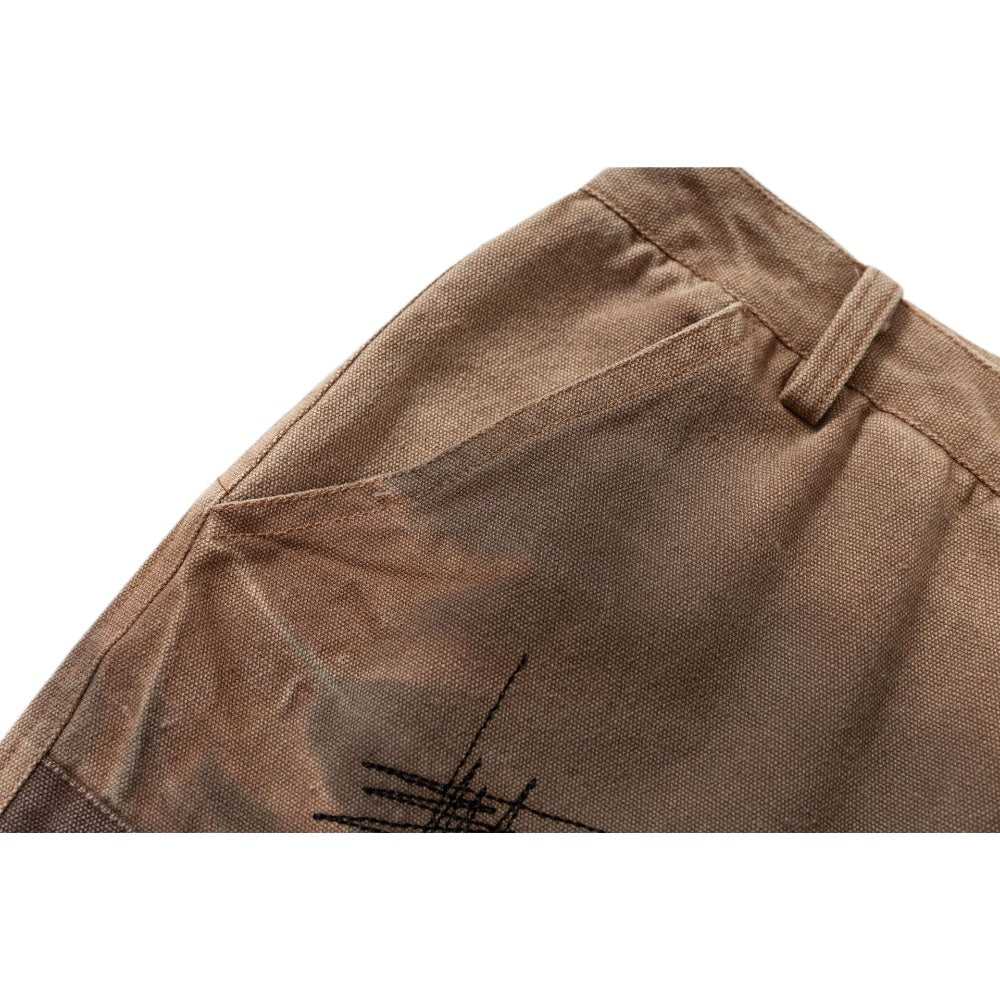 Scratched Patchwork Cargo Pants - Thrashink