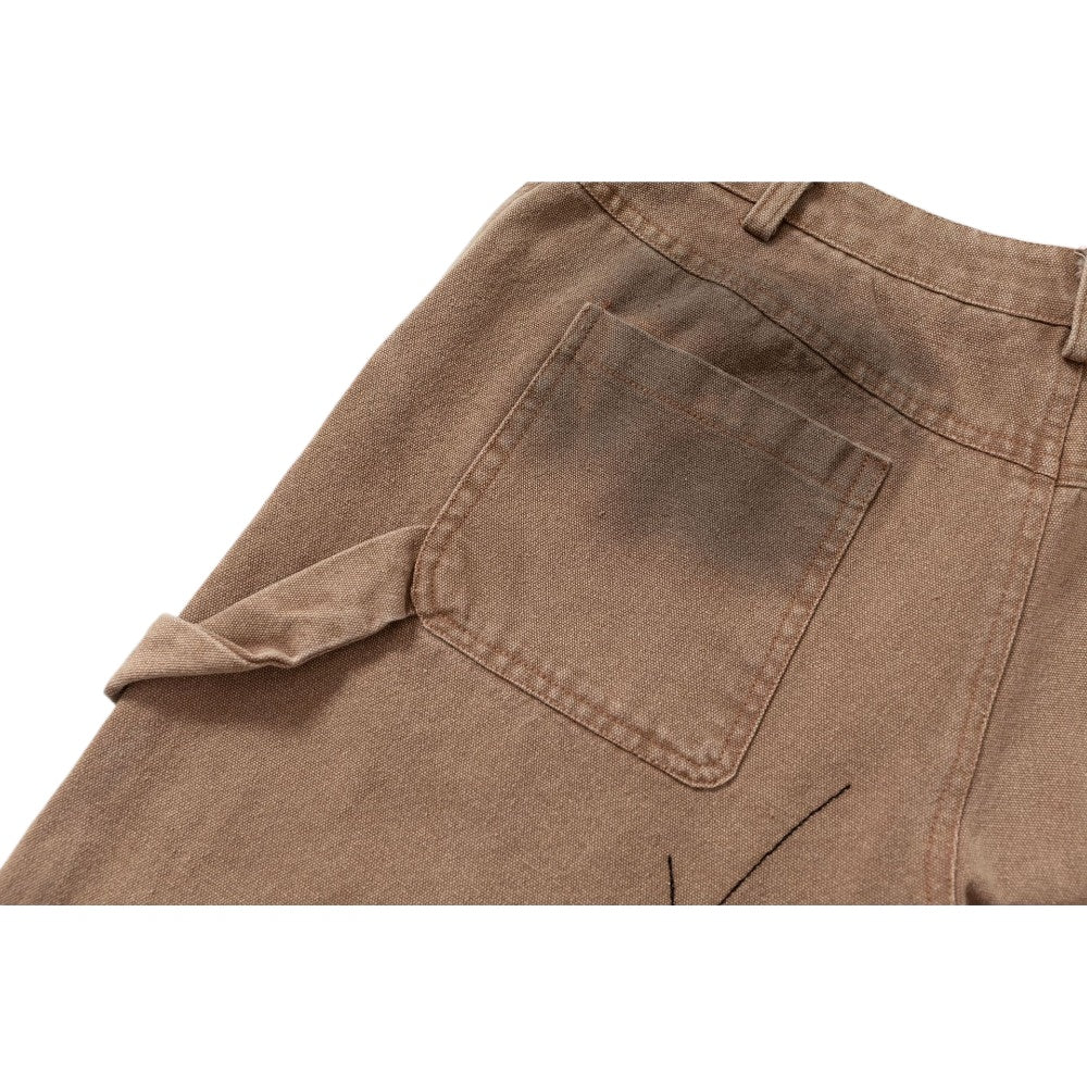 Scratched Patchwork Cargo Pants - Thrashink