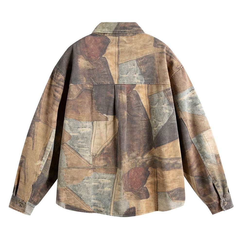 Sepia Patch Shirt - Thrashink