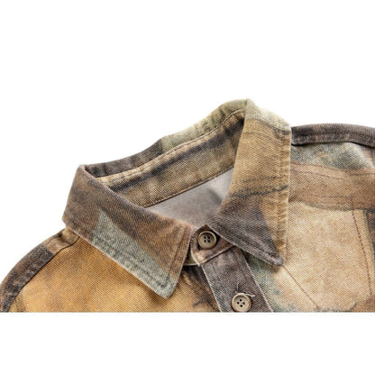 Sepia Patch Shirt - Thrashink