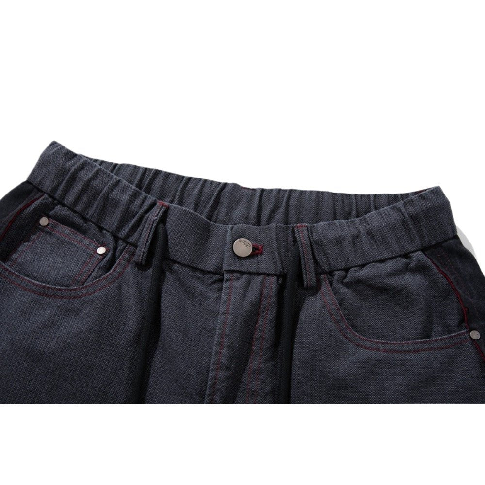 Shadow Textured Wide - Leg Pants - Thrashink