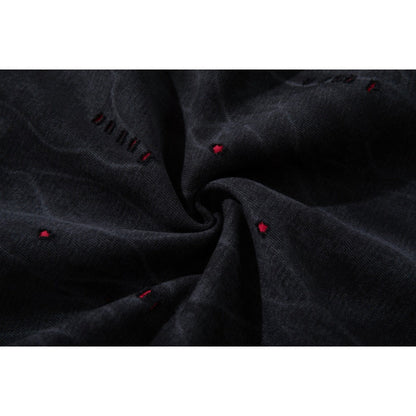 Shadow Textured Wide - Leg Pants - Thrashink