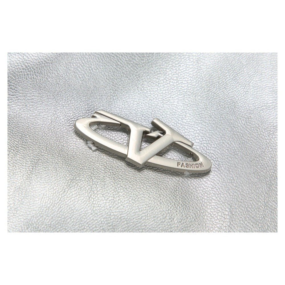 Shiny Lapel Collar PU Leather Jacket - Thrashink