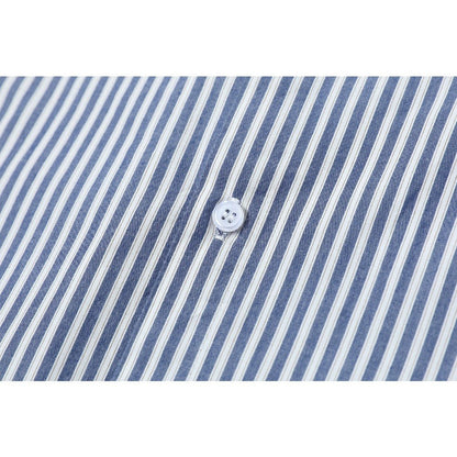 Silhouette Striped Washed Long - sleeve Shirt - Thrashink