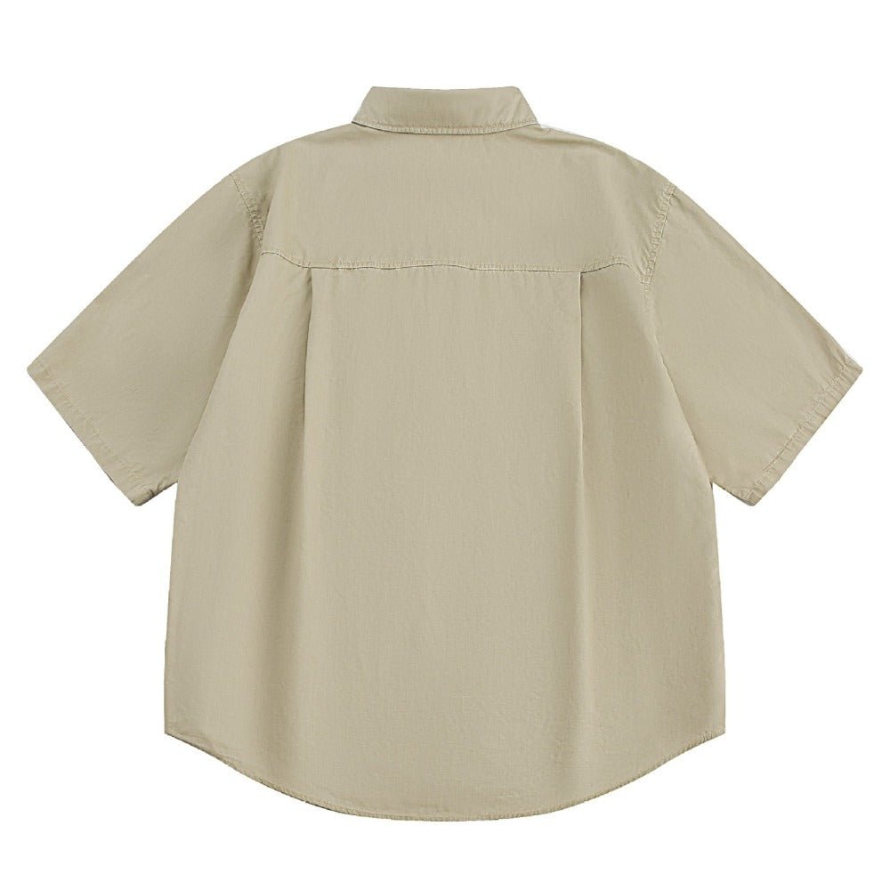 Simple Base Washed Shirt - Thrashink