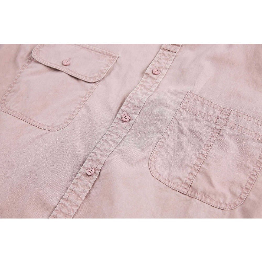 Simple Base Washed Shirt - Thrashink