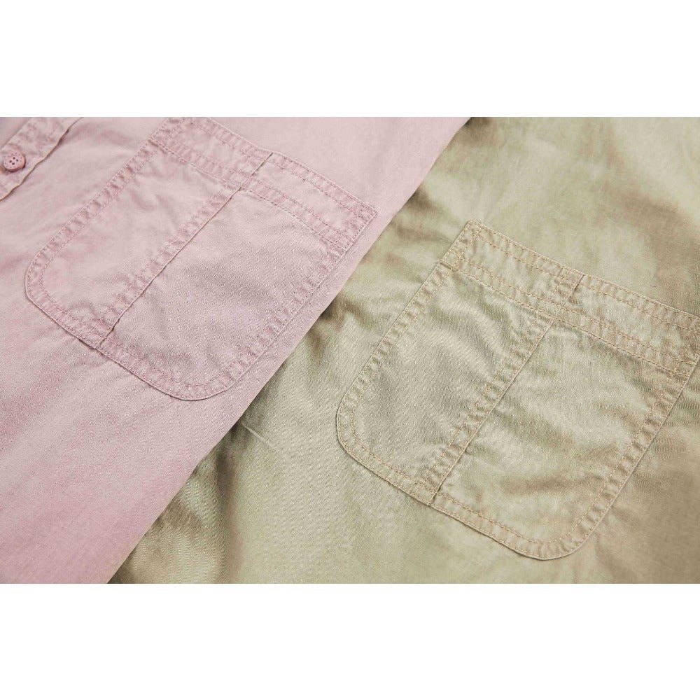 Simple Base Washed Shirt - Thrashink