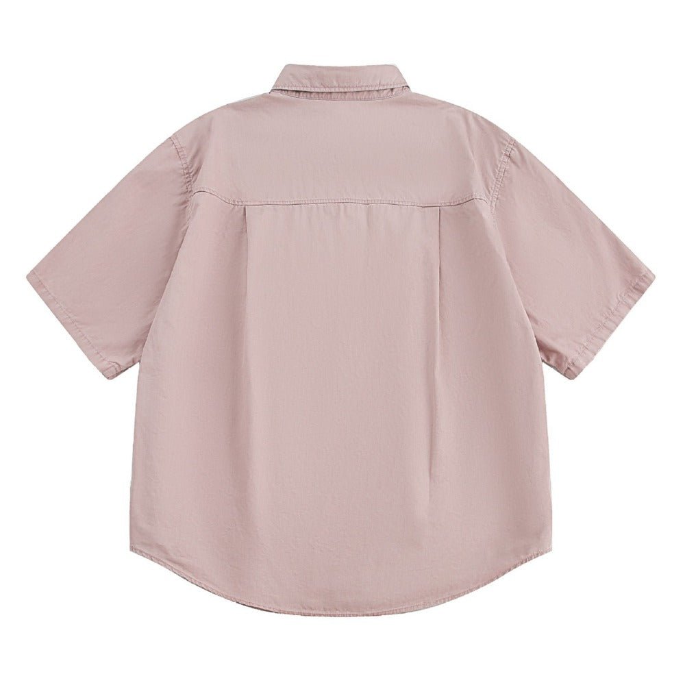 Simple Base Washed Shirt - Thrashink