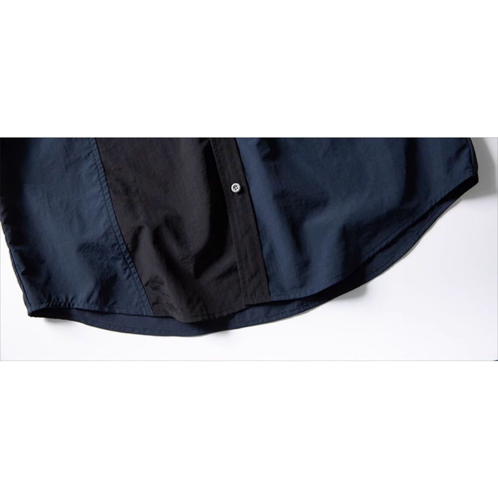 Simple Color Patch Shirt - Thrashink