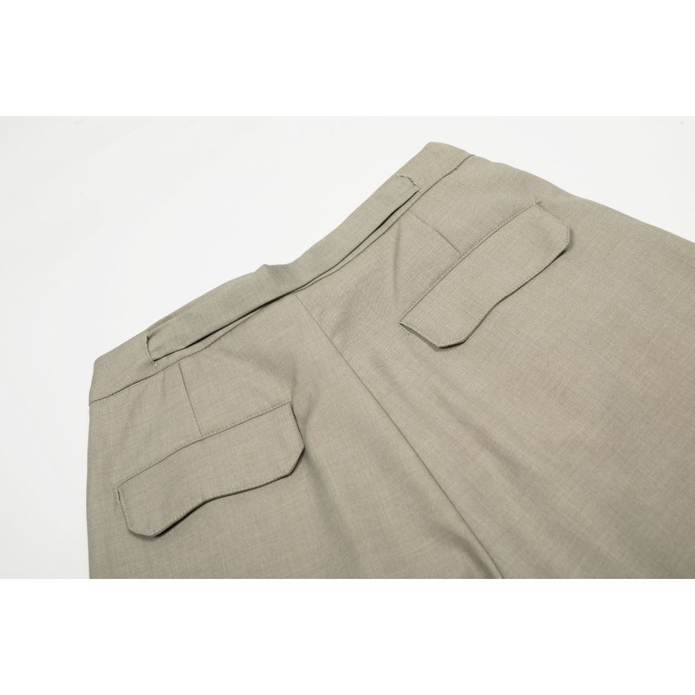 Simple Pleated Casual Suit Pants - Thrashink