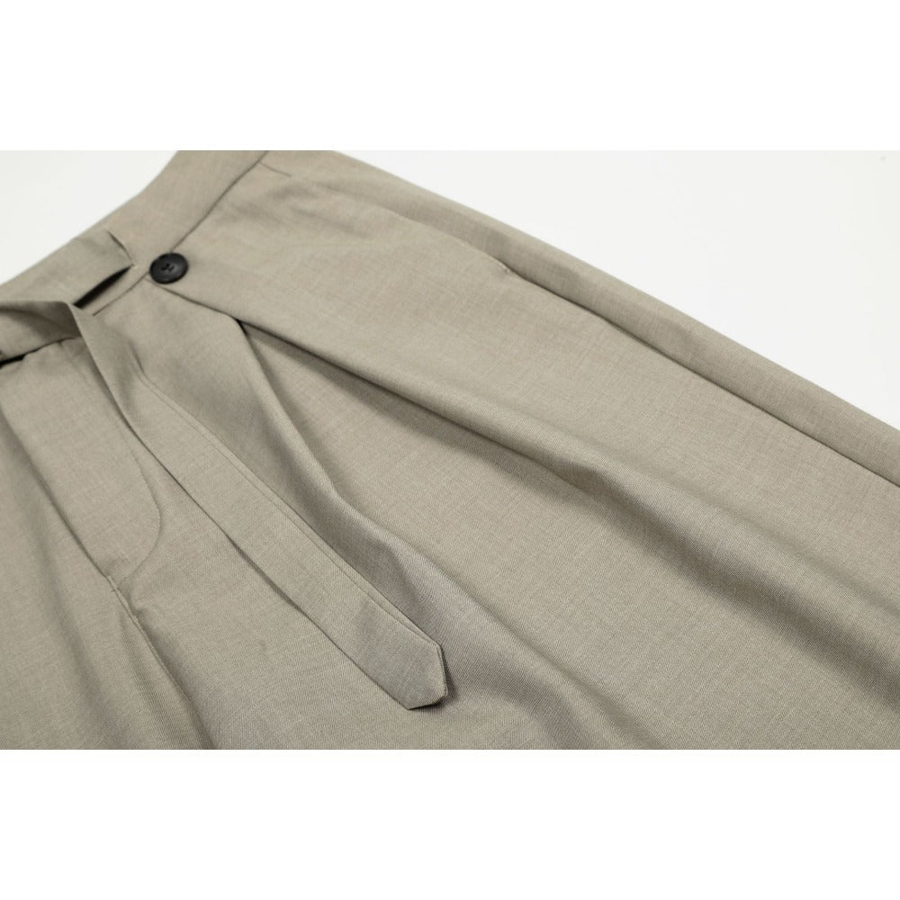 Simple Pleated Casual Suit Pants - Thrashink