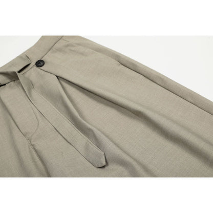 Simple Pleated Casual Suit Pants - Thrashink