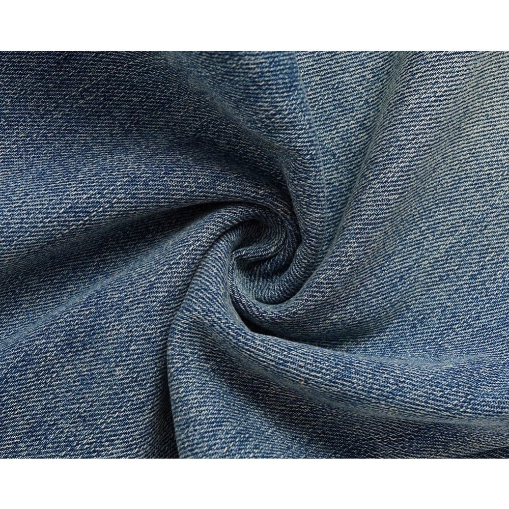 Simple Washed Distressed Jeans - Thrashink