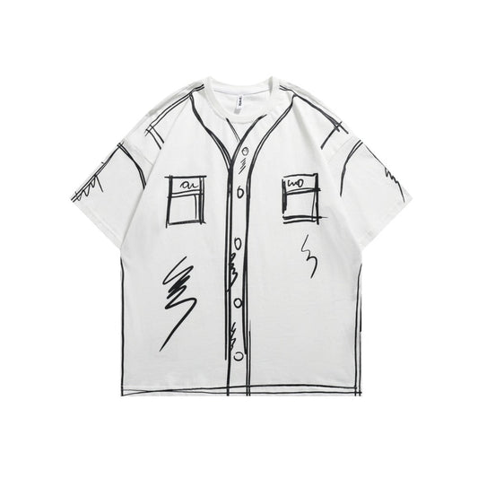 Sketch Graffiti Short Sleeve T-Shirt - Thrashink