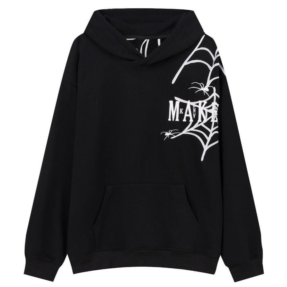 Spider Web Art Print Hoodie - Thrashink